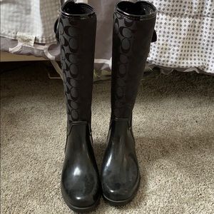 Coach rain boots